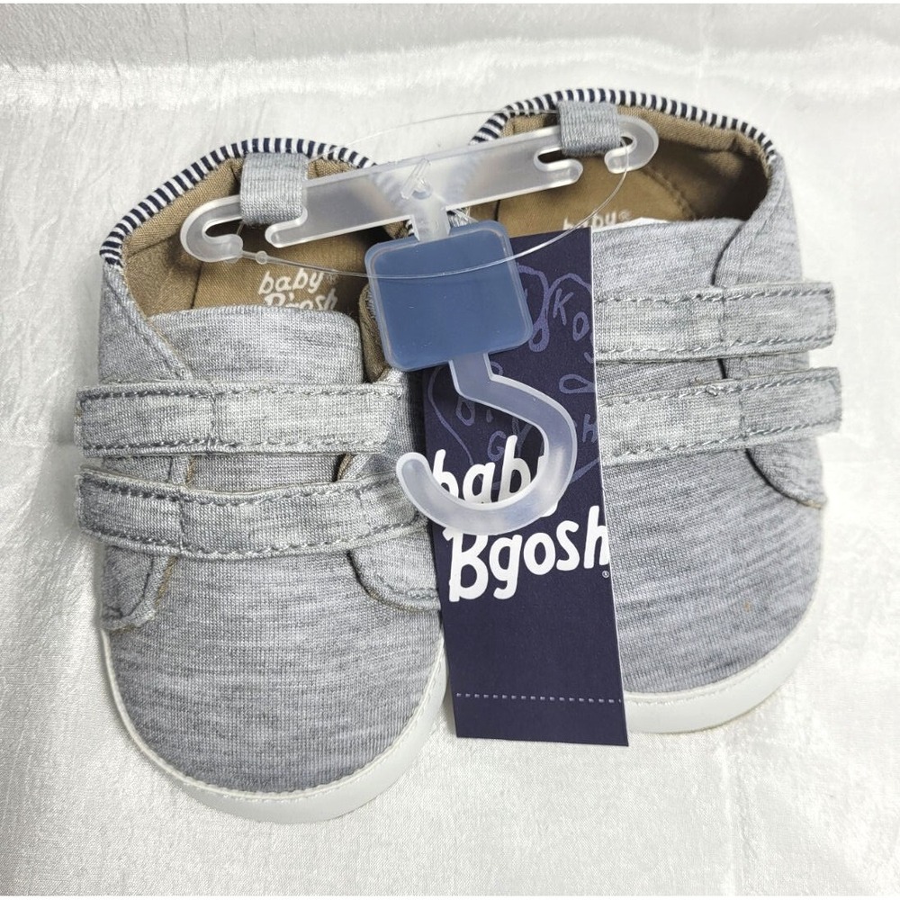 Baby‎ B'Gosh Shoes - Hook/Loop Closure - Heather Gray - Size 6-9 Months